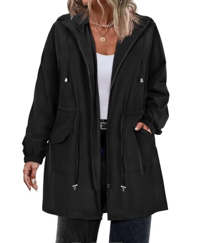 Amazon.com: RITERA Plus Size Women'S Rain Jacket Plus Size Long
